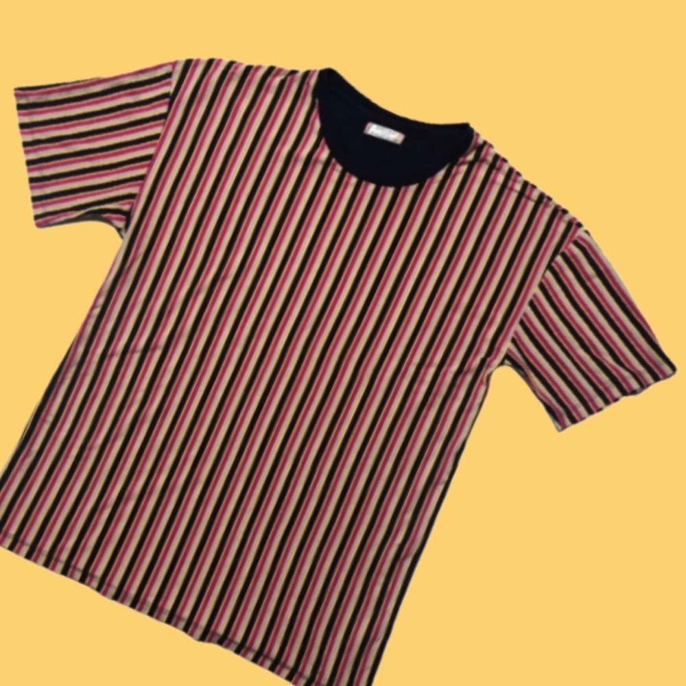 ZARA MAN bold vertical striped shirt